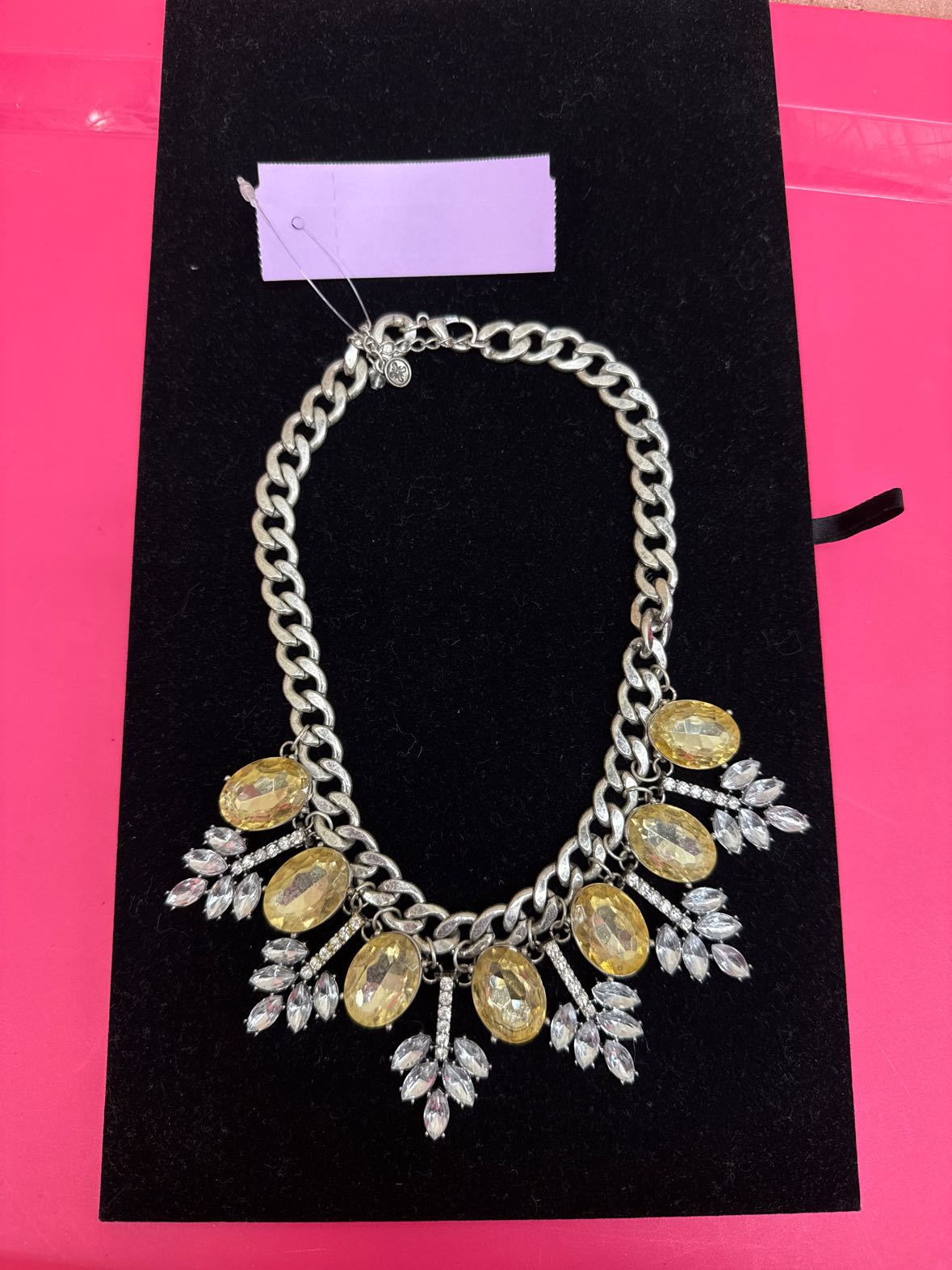 Simply Vera Silver Rhinestone Necklace