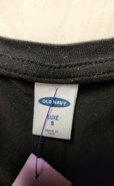 Old Navy Women's Size S Black Short Sleeve Top