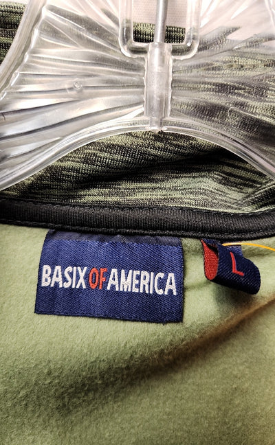 Basix of America Men's Size L Green Sweatshirt