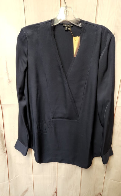 Theory Women's Size M Navy Long Sleeve Top