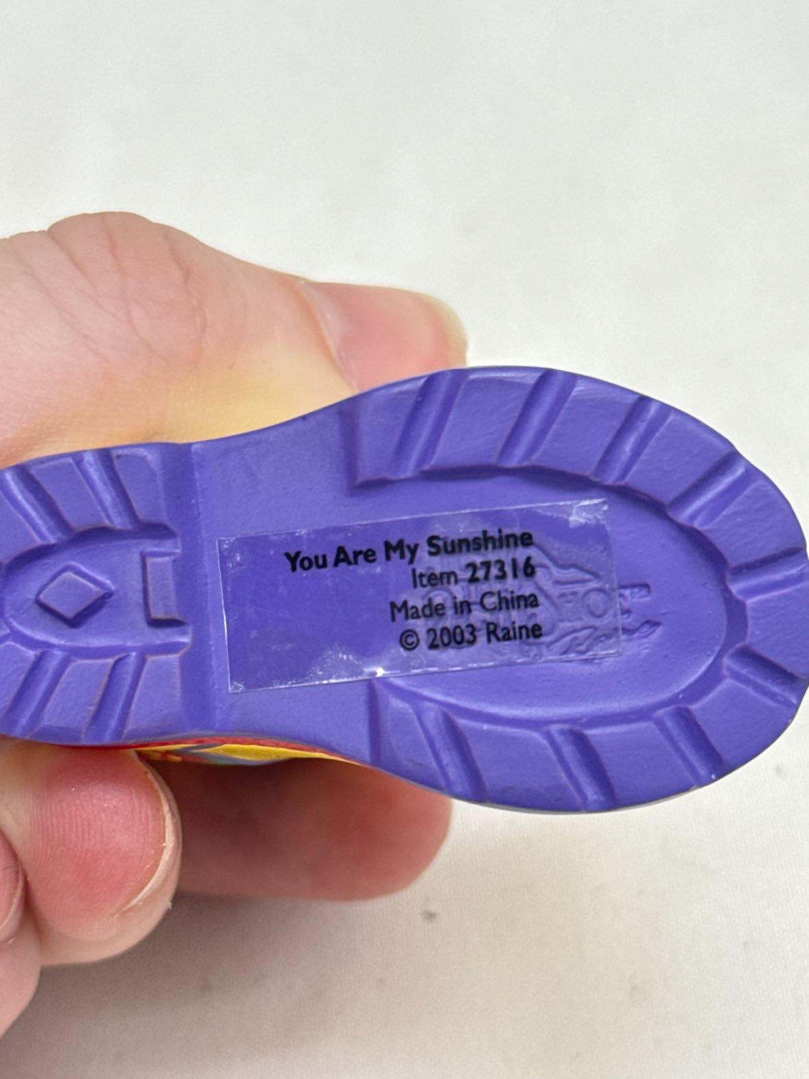 Just the Right Shoe "You are My Sunshine" 2003 Figurine