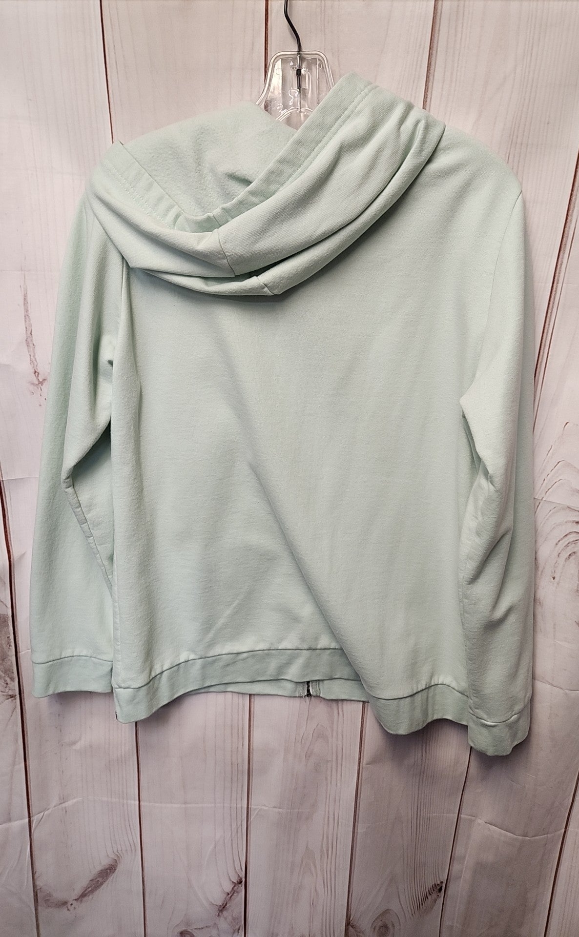 Eddie Bauer Women's Size L Mint Full Zip Hooded Sweatshirt