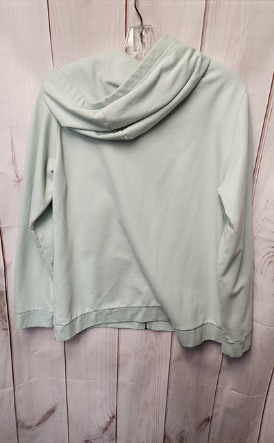 Eddie Bauer Women's Size L Mint Full Zip Hooded Sweatshirt
