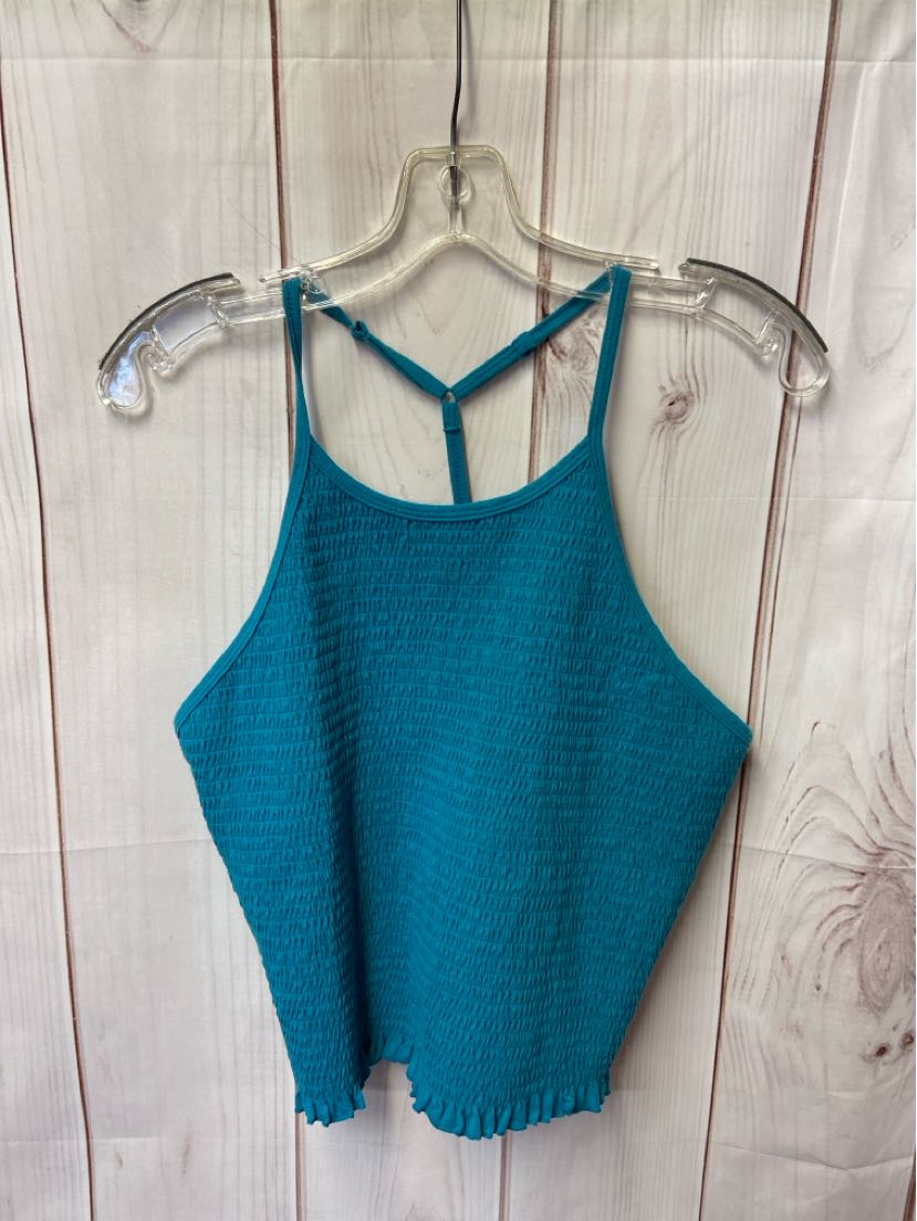 So Women's Size XXL Teal Sleeveless Top