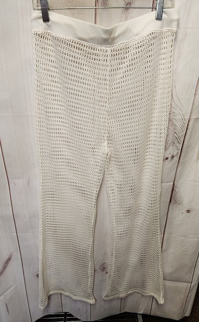 Women's Size M White Knit Pants