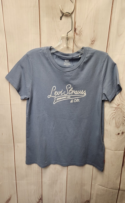 Levis Women's Size S Light Blue Short Sleeve Top