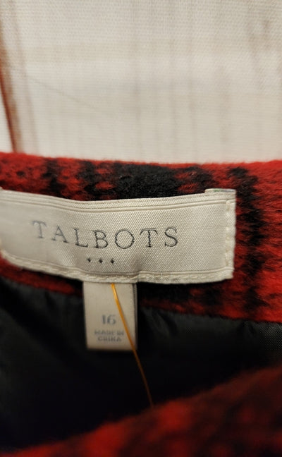Talbots Women's Size 16 Red Skirt
