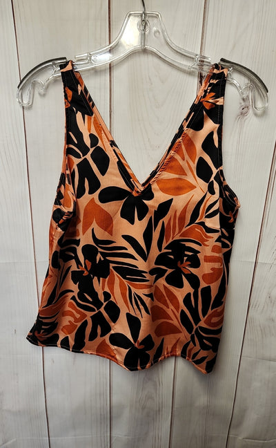 Old Navy Women's Size S Orange Floral Sleeveless Top