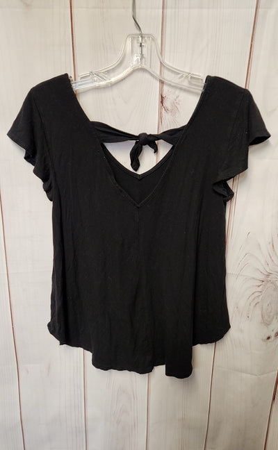 Bobeau Women's Size XS Petite Black Short Sleeve Top