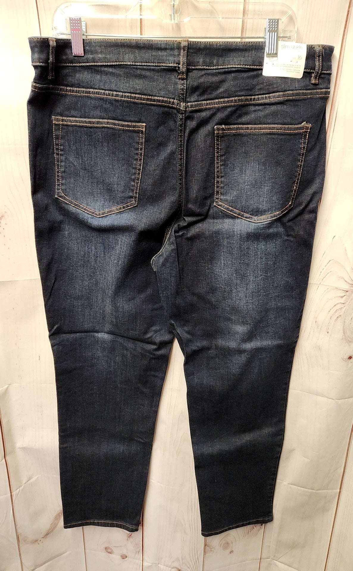 NWT J Jill Women's Size 33 (15-16) Blue Jeans Smooth Fit Slim Ankle