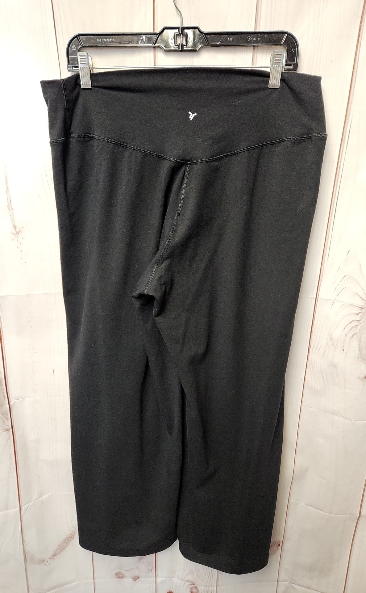 Old Navy Women's Size L Black Active Pants Extra High Rise Wide Leg