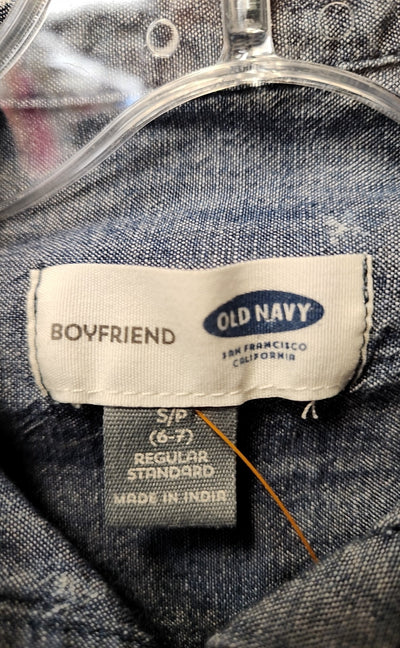 Old Navy Girl's Size 6/7 Blue Shirt