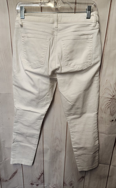 Loft Women's Size 27 (3-4) White Jeans Curvy Skinny Crop