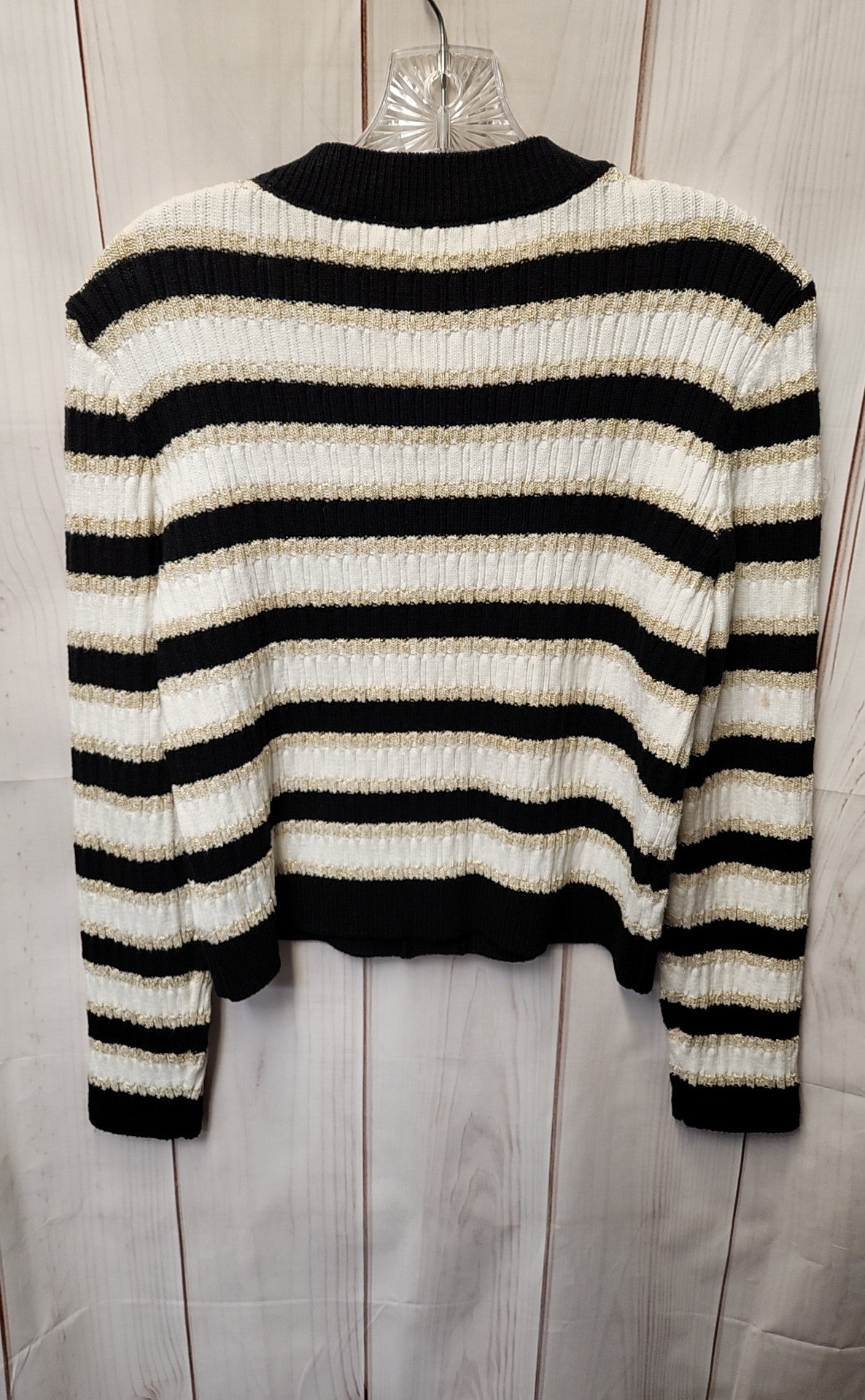 Cece Women's Size XS White & Black Cardigan