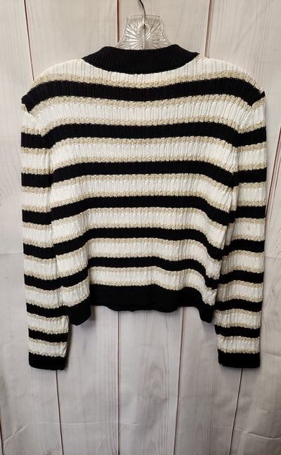 Cece Women's Size XS White & Black Cardigan