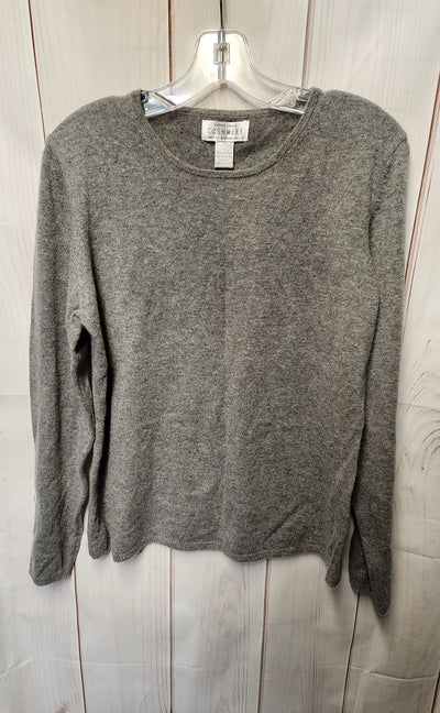 Sutton Studio Women's Size XL Gray Cashmere Sweater