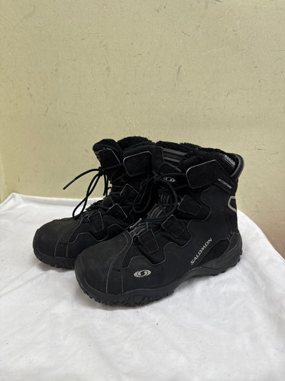Salomon Men's Size 7 1/2 Black Boots Shoes