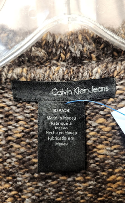 Calvin Klein Women's Size S Brown Cardigan