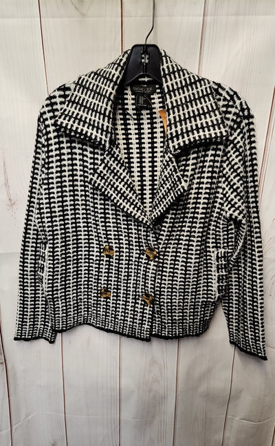 Rachel Zoe Women's Size XS White & Black Cardigan