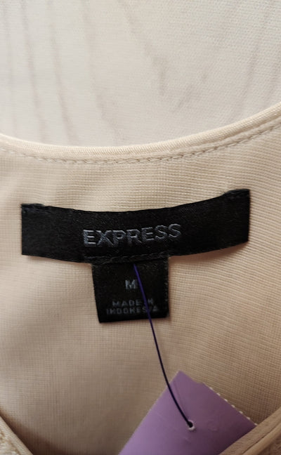 Express Women's Size M Beige Sleeveless Top