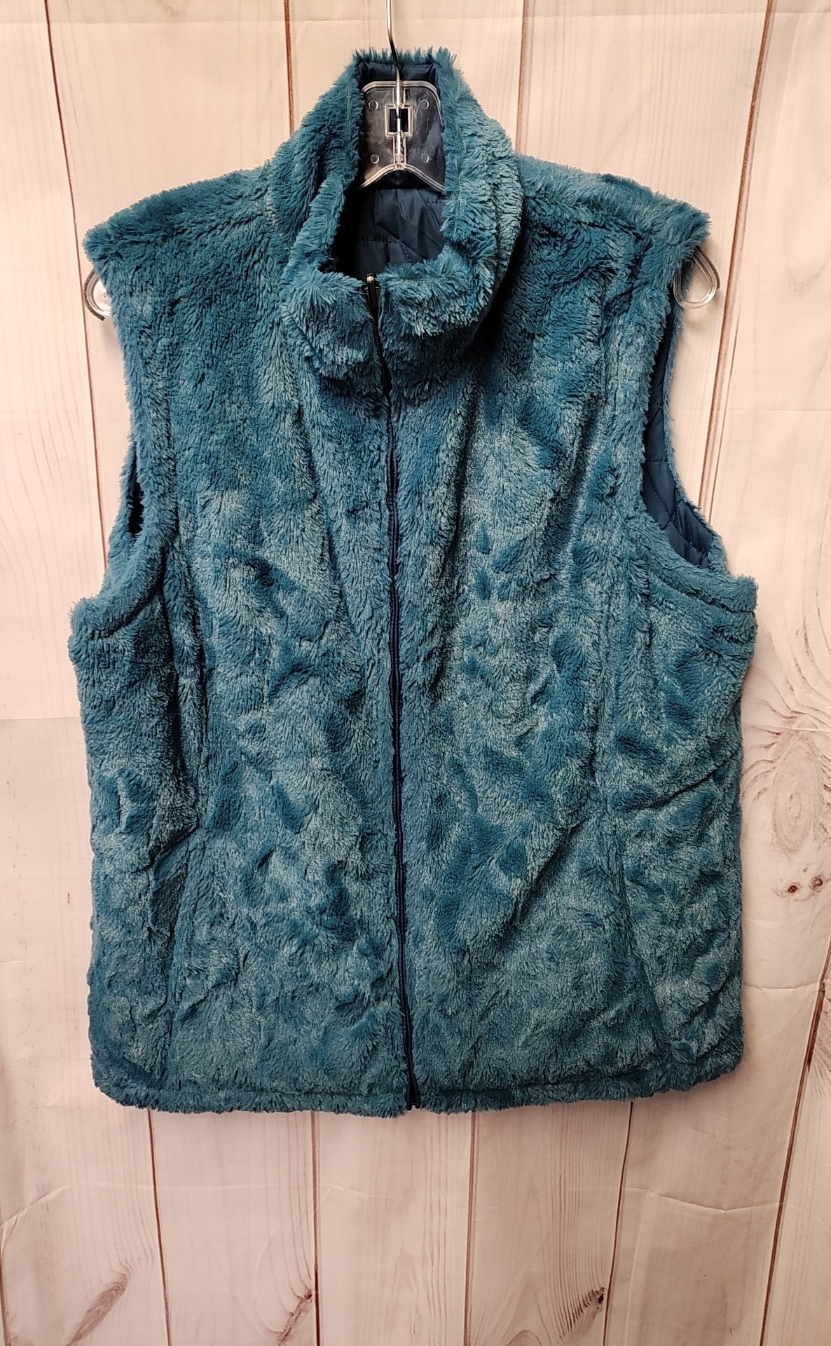 Free Country Women's Size XL Teal Reversible Vest