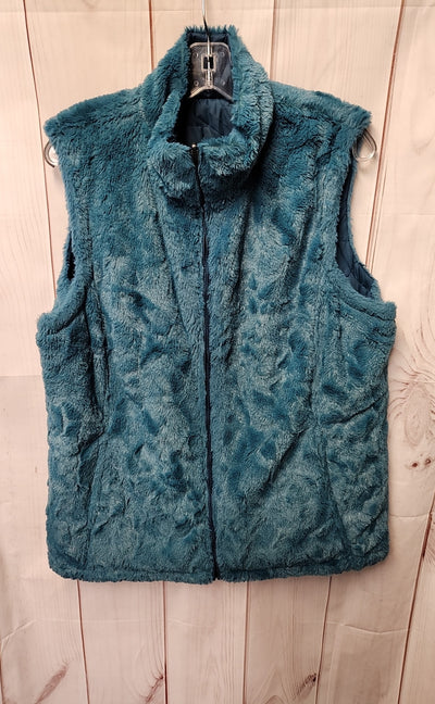 Free Country Women's Size XL Teal Reversible Vest