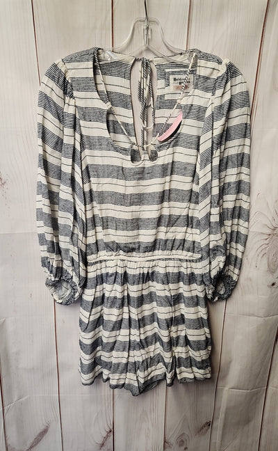 Holding Horses Women's Size XS White & Blue Romper