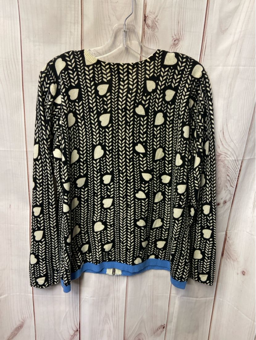 Jamie Gries Women's Size L Black & White Cardigan