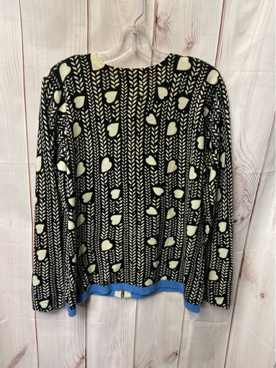 Jamie Gries Women's Size L Black & White Cardigan