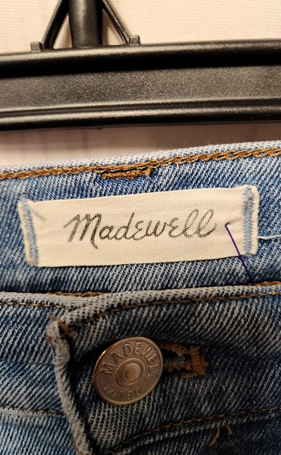Madewell Women's Size 30 (9-10) Blue Jeans 10" High Rise Skinny Crop