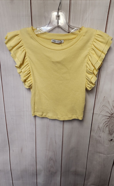 Zara Women's Size S White Short Sleeve Top