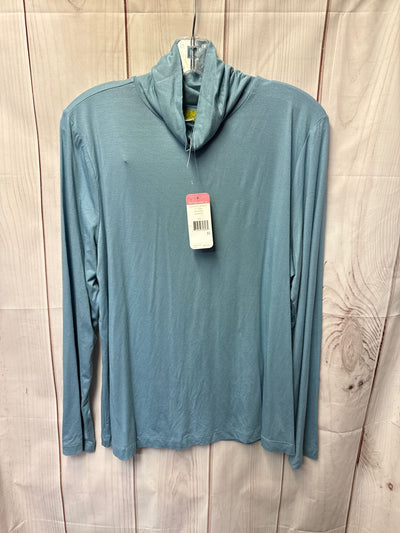 NWT Sigrid Olsen Women's Size XL Blue Long Sleeve Top