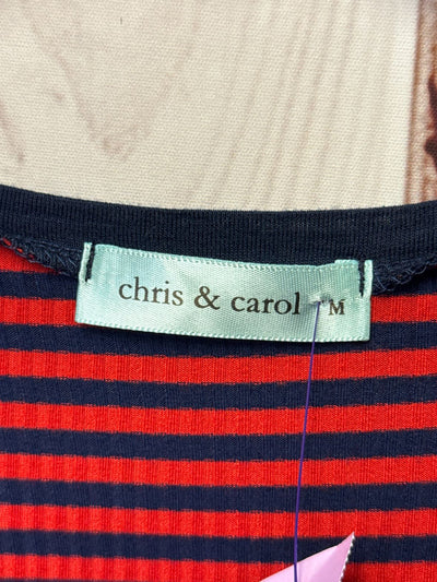 Chris & Carol Women's Size M Red & Blue Dress