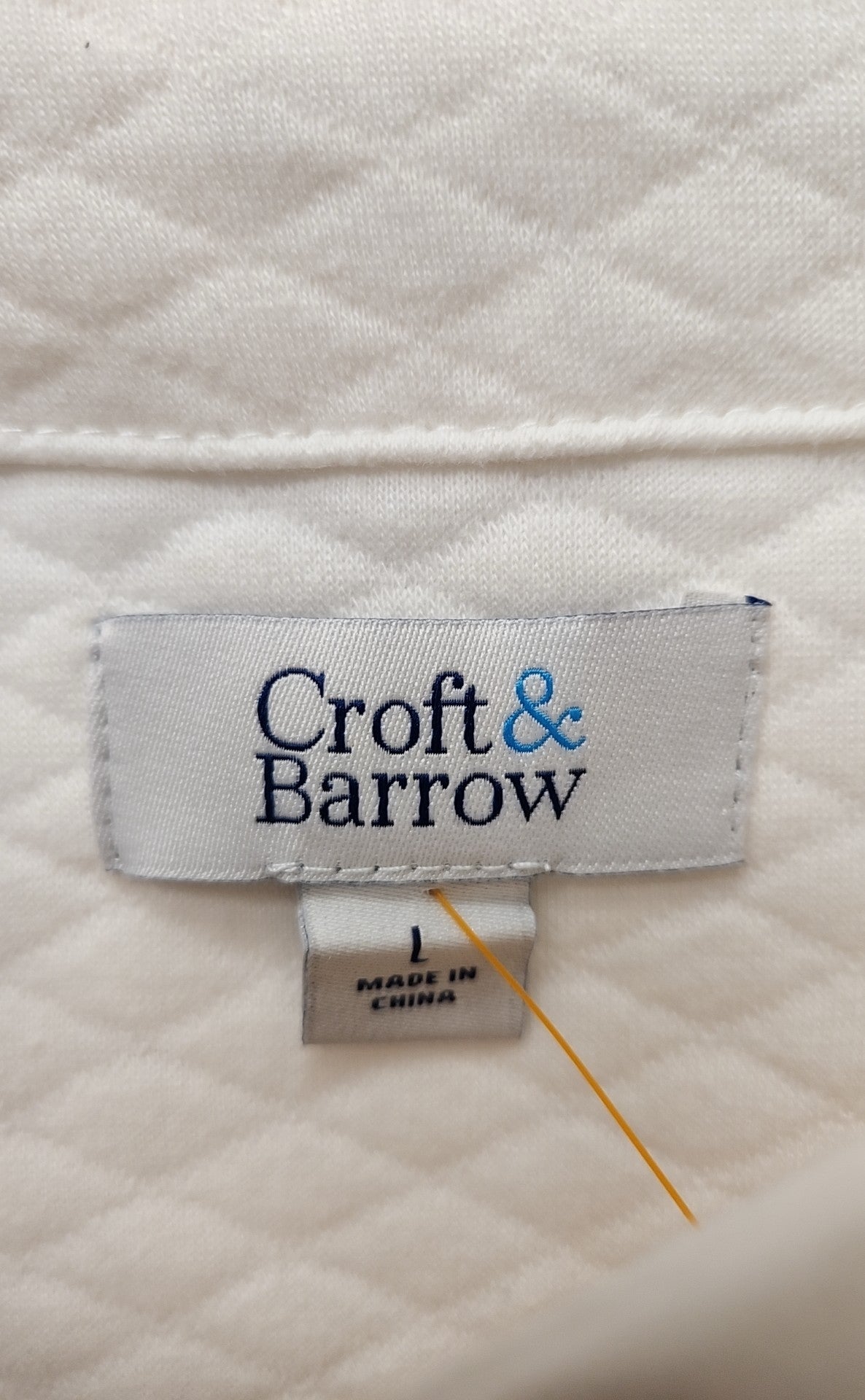 Croft & Barrow Women's Size L White Sweatshirt