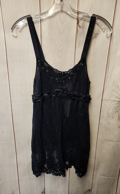 NWT Free People Women's Size 8 Navy Beaded Sleeveless Top
