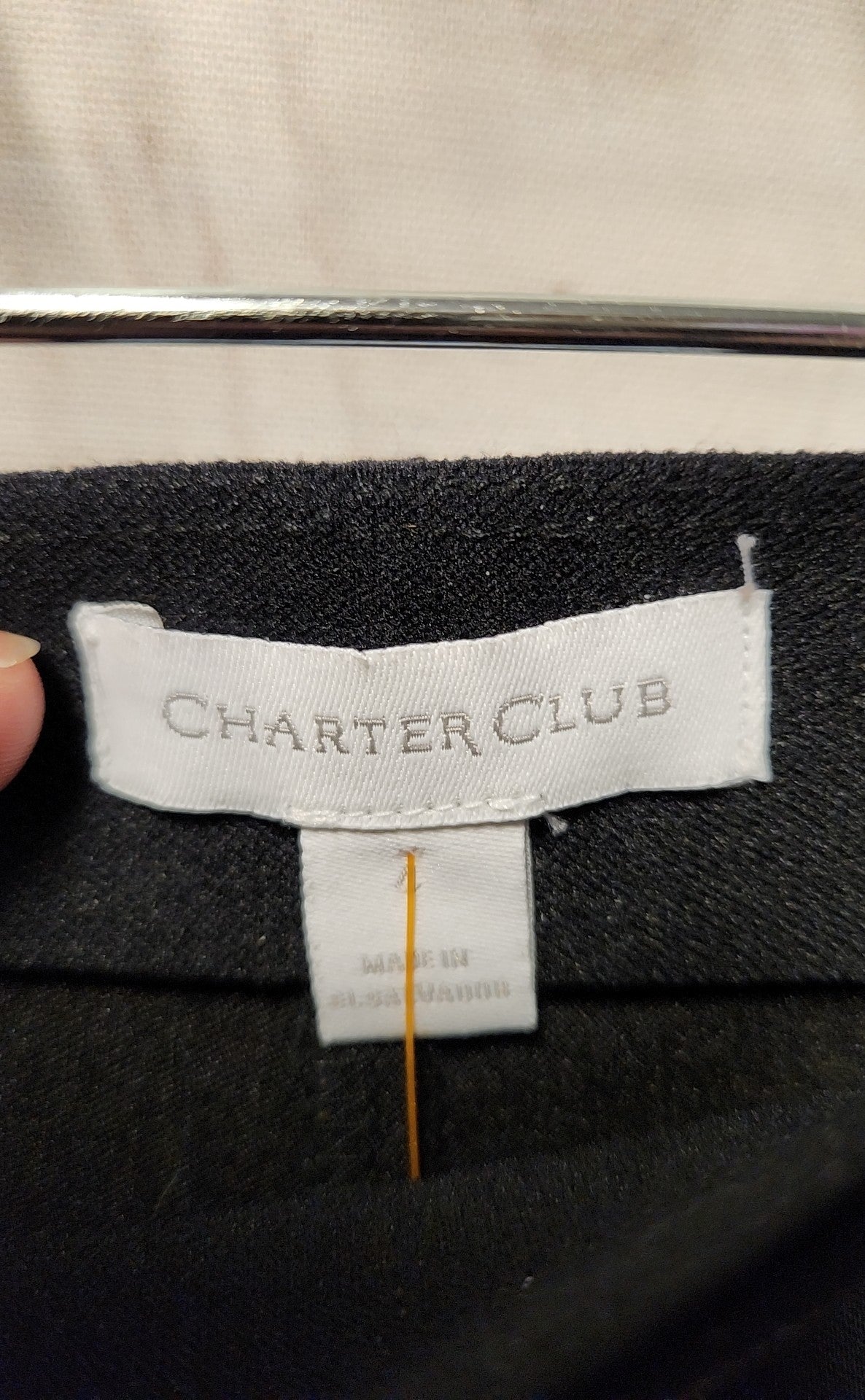 Charter Club Women's Size 4 Black Pants