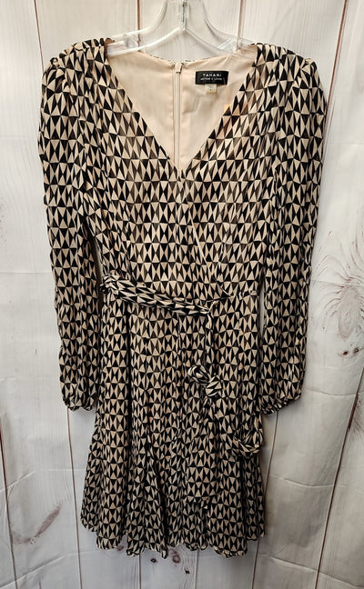 Tahari Women's Size 4 Black & Beige Dress
