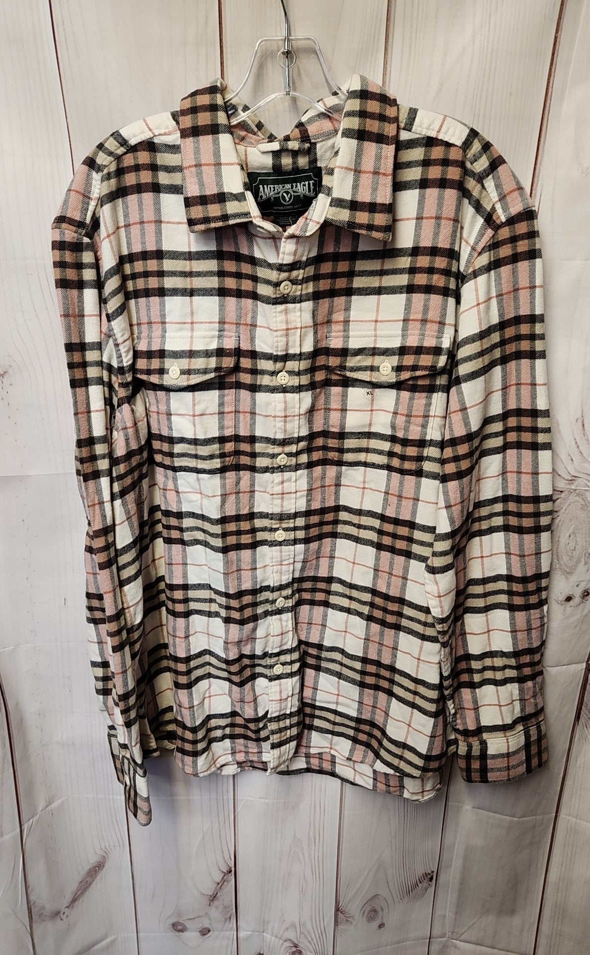 American Eagle Men's Size XL Beige Shirt