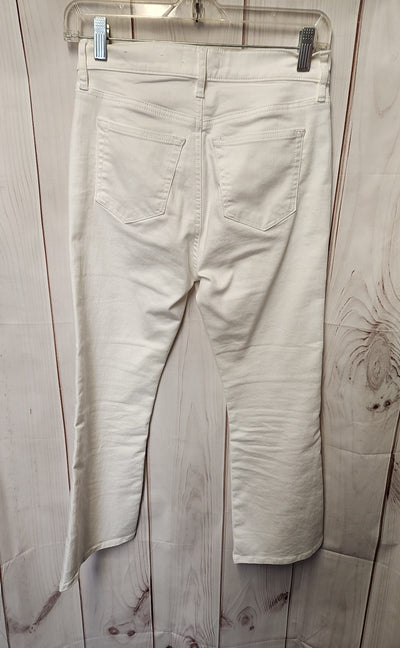 Loft Women's Size 25 (0) White Jeans The Kick Crop