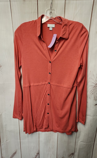 J Jill Women's Size XS Red Long Sleeve Top