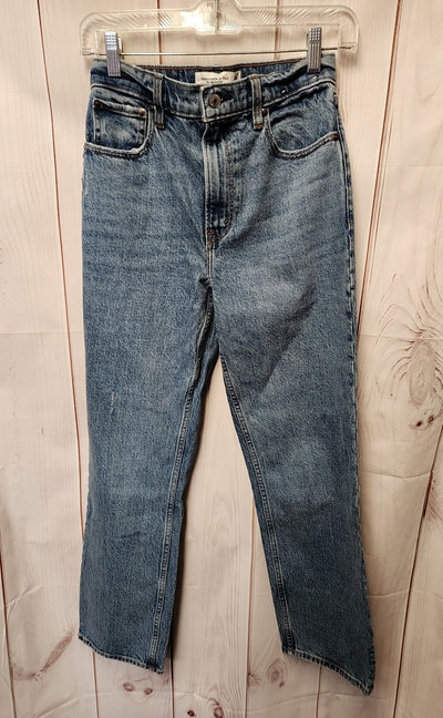 Abercrombie & Fitch Women's Size 25 (0) Blue Jeans The '90s Straight