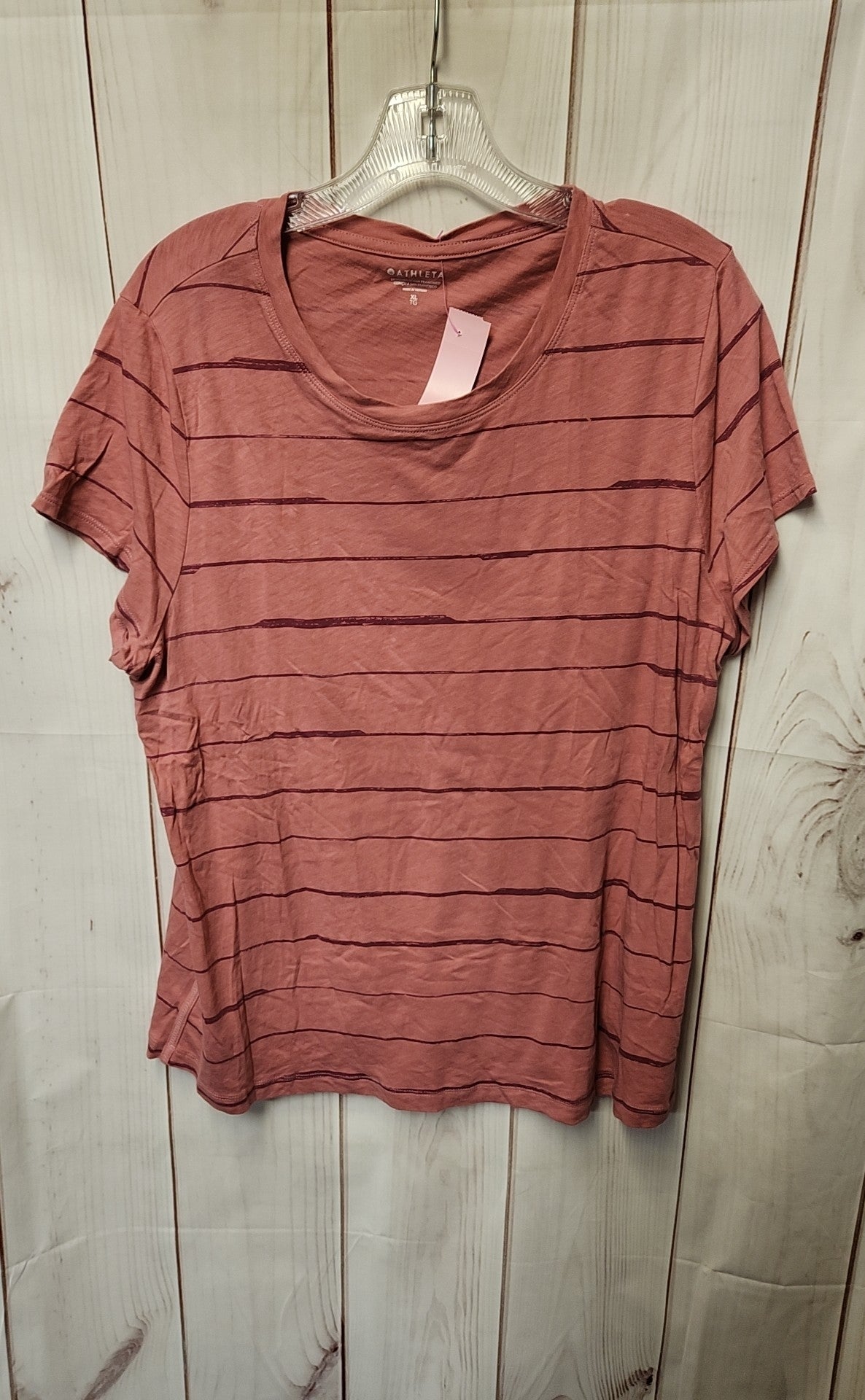 Athleta Women's Size XL Pink Short Sleeve Top