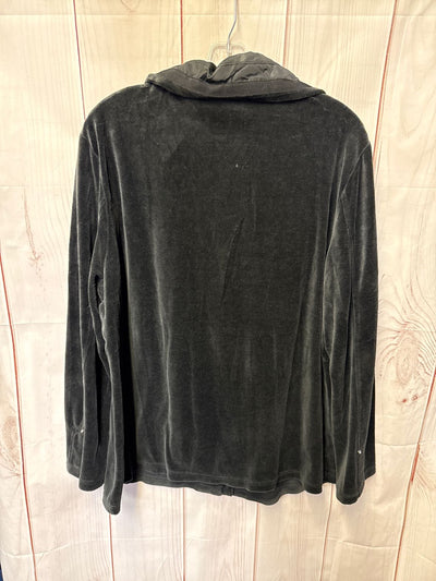 Zenergy - Chico's Women's Size 3 = US XL Black Velour Jacket