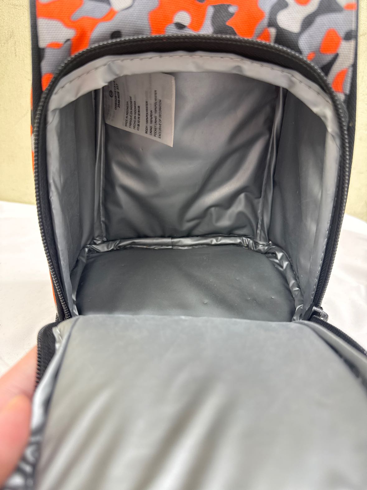 Nike Gray & Orange Lunch Box