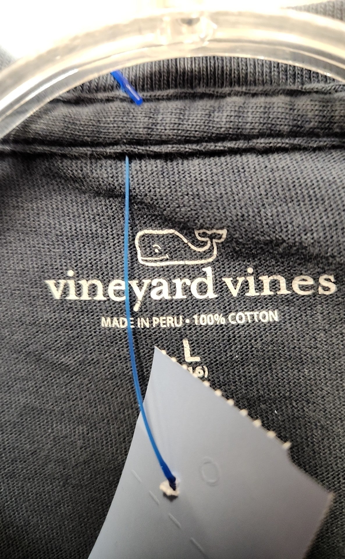 Vineyard Vines Boy's Size 16 Navy Shirt