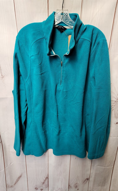 Lands End Women's Size 3X Green Sweatshirt