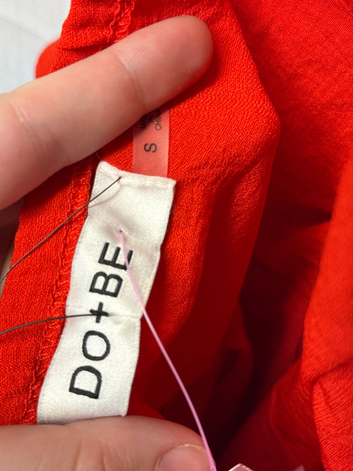 NWT Do+Be Women's Size S Red Jumpsuit