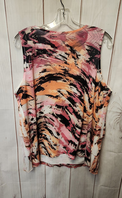 Chico's Women's Size 3 = US XL Orange Sleeveless Top