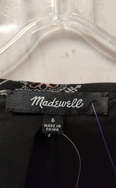 Madewell Women's Size 6 Black Dress NWT