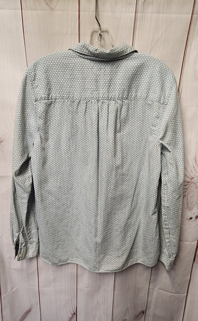 Loft Women's Size L Light Blue Long Sleeve Top